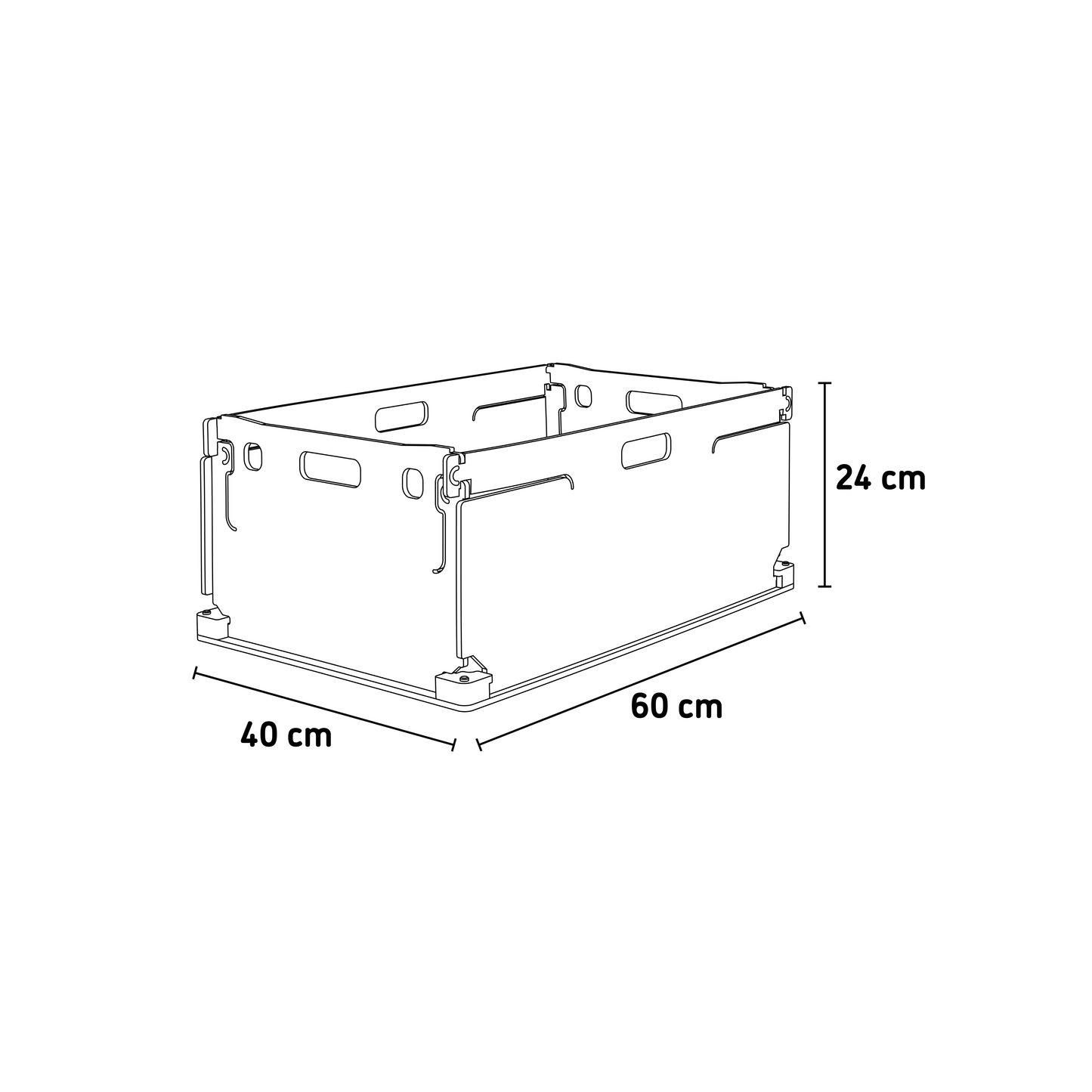 Stabile Klappbox Holz groß
