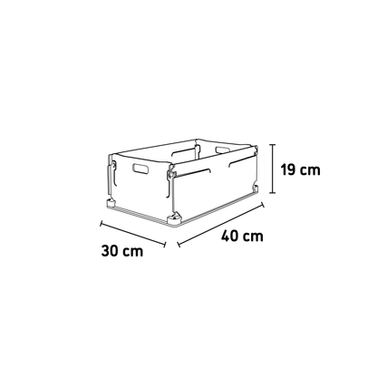 Stabile Klappbox Holz klein
