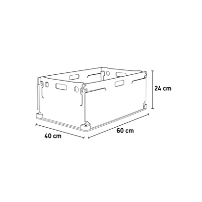 Stabile Klappbox Holz groß