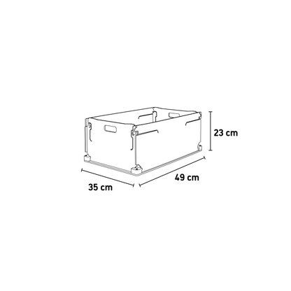 Stabile Klappbox Holz mittel